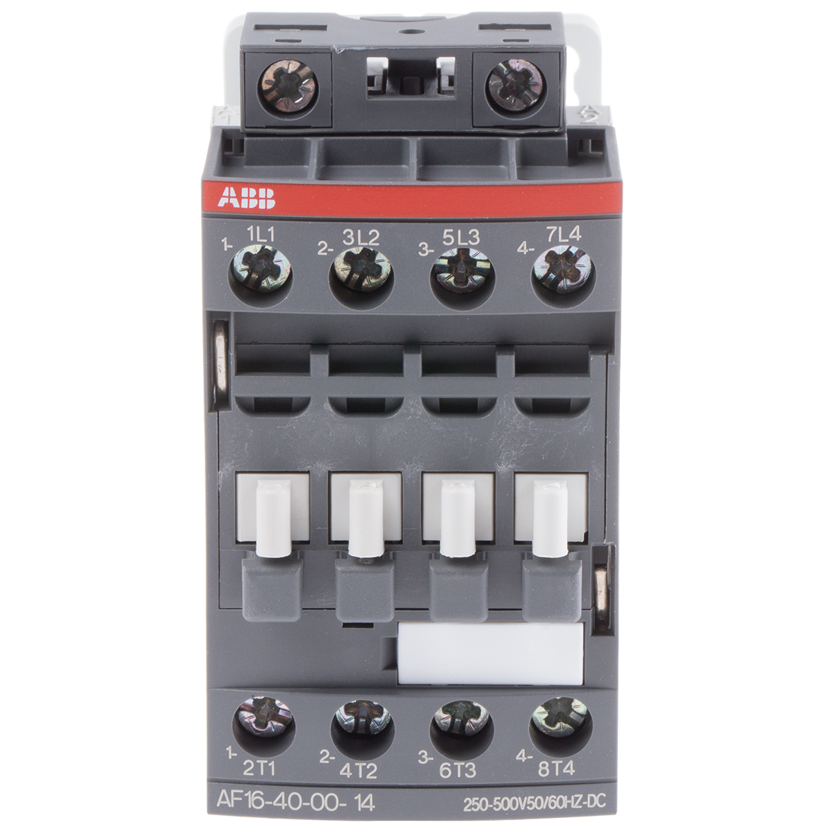 ABB AF16 Contactor, 250/500 V ac/dc Coil, 4-Pole, 7.5 kW 500 V, 4 NO, 690V