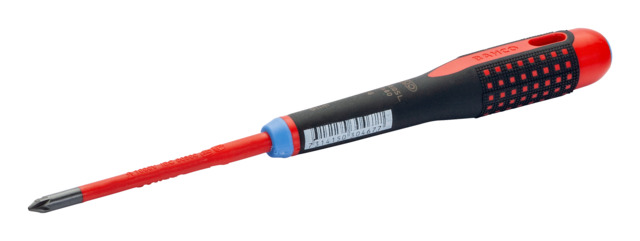 Bahco Pozidriv Insulated Screwdriver, PZ1-PZ2 Tip, VDE/1000V
