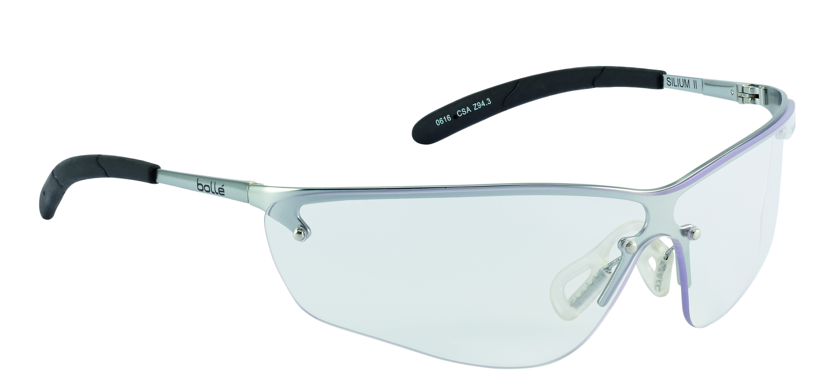 Bolle Safety SILIUM Anti-Mist UV Safety Glasses, Clear PC Lens, Vented
