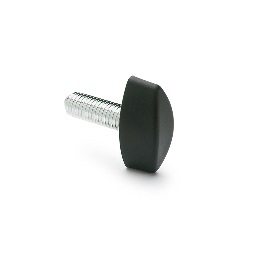 Elesa 8366 Black Glass Fibre Reinforced Polyamide Wing Knob, M6 x 30, Threaded Stud