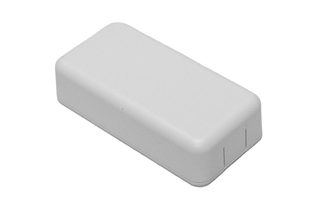 Hammond 1551SNAP Series White Plastic General Purpose Enclosure, IP30, White Lid, 40 x 80 x 20mm