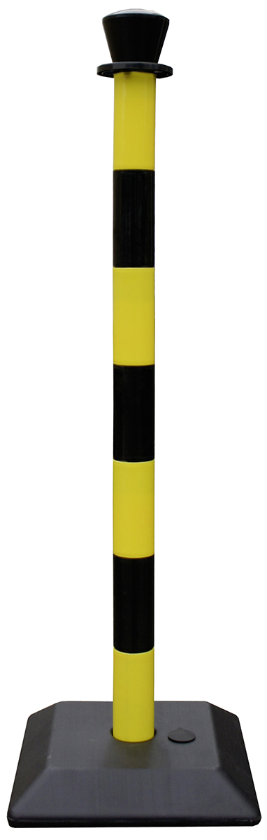 RS PRO Black & Yellow ABS Barrier Post