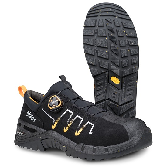 Jalas 9995 Unisex Black, Orange Aluminium Toe Capped Safety Shoes, UK 9, EU 43