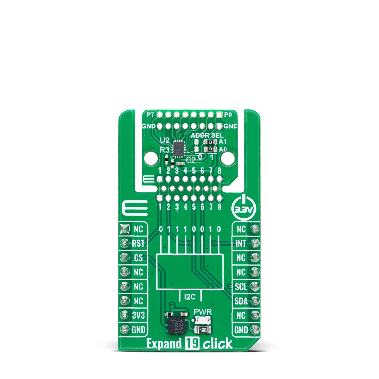 MikroElektronika 8 Bit I2C Bus I/O Expander From Texas Instruments TCAL9538 Radio Converter Module for And LEDs, Such