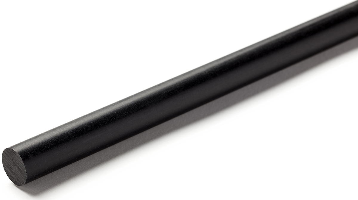 RS PRO Black Nylon Rod, 1m x 50mm Diameter