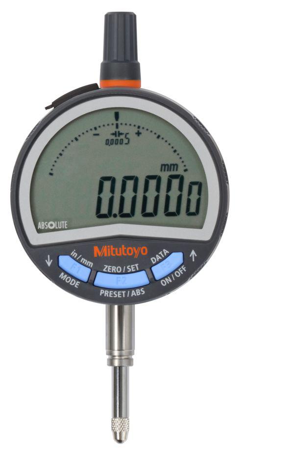 Mitutoyo 543-701BImperial, Metric Plunger Digital Indicator, 12.7 mm Measurement Range, ±0.003 mm Accuracy With UKAS