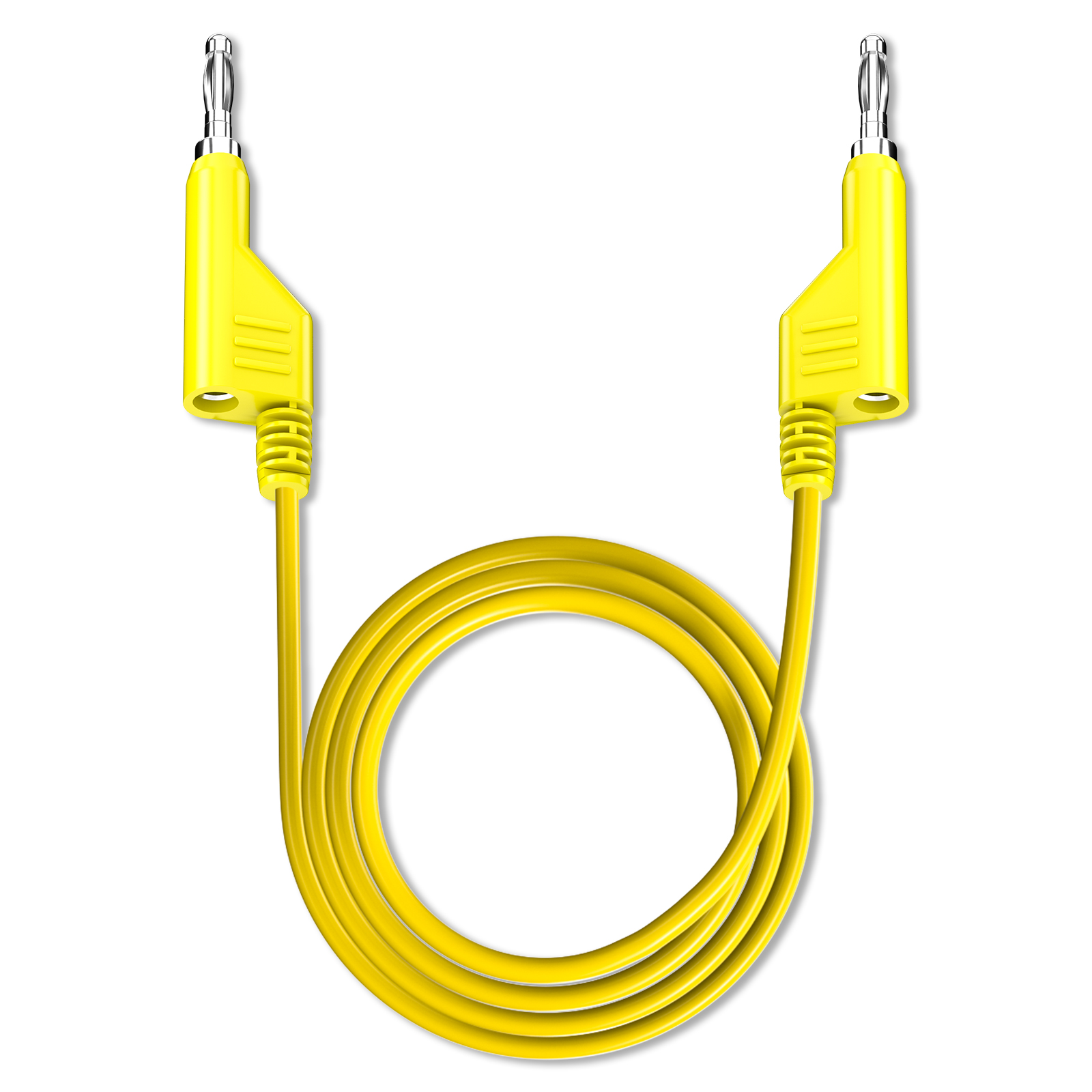 RS PRO Test Leads, 2.5A, 50V, Yellow, 200cm Lead Length