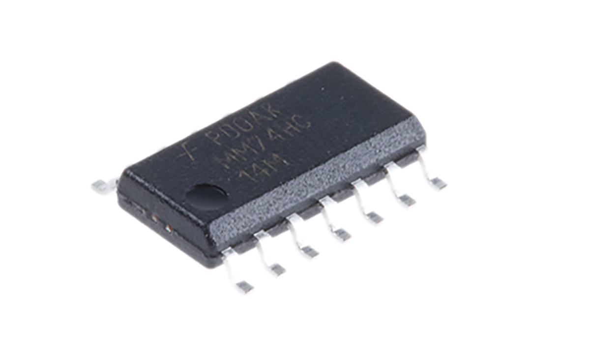 onsemi MM74HC14MX Hex Schmitt Trigger CMOS Inverter, 14-Pin SOIC