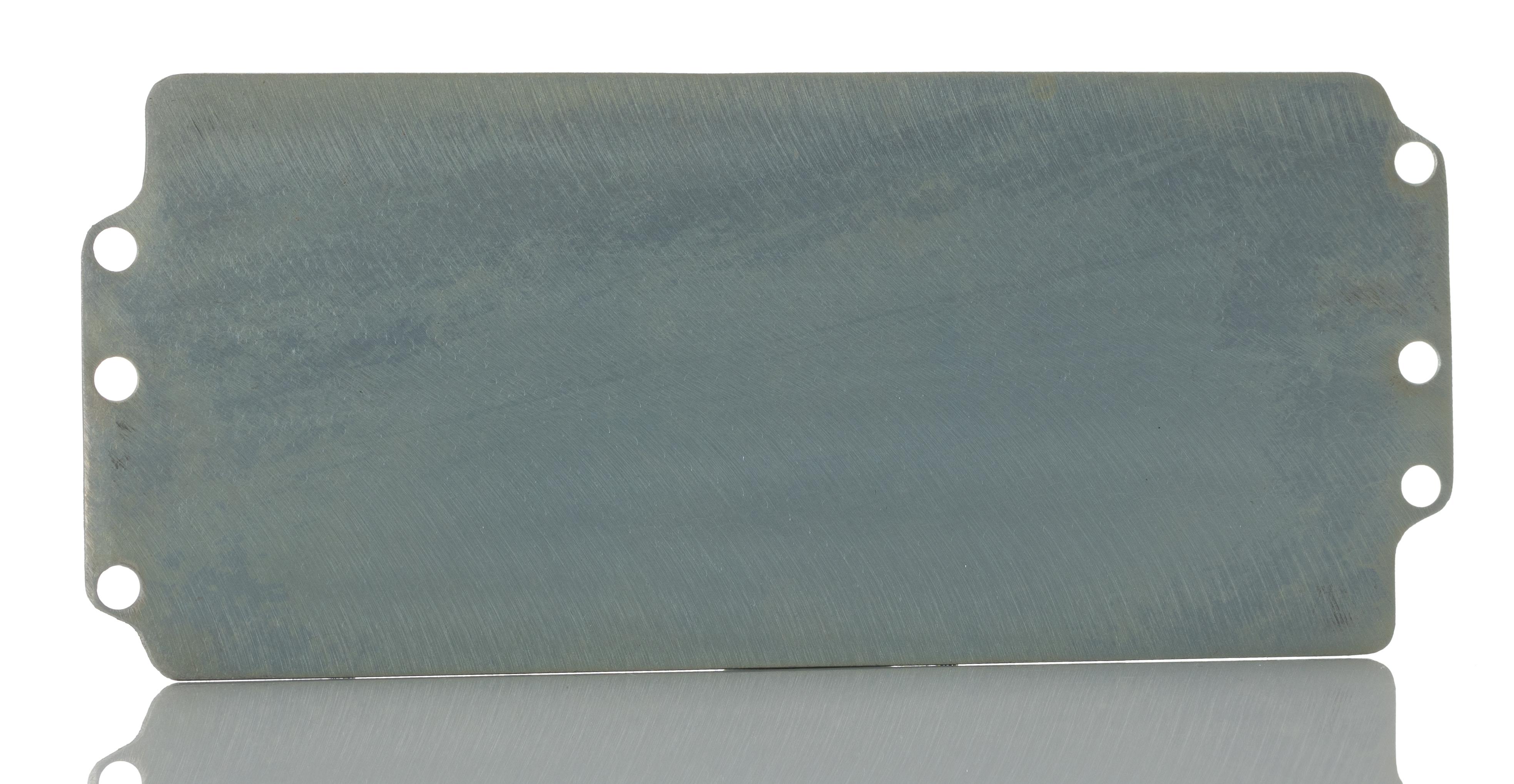 RS PRO Steel Mounting Plate, 1.5mm H, 70mm W, 164.3mm L for Use with RS PRO Aluminium Enclosure