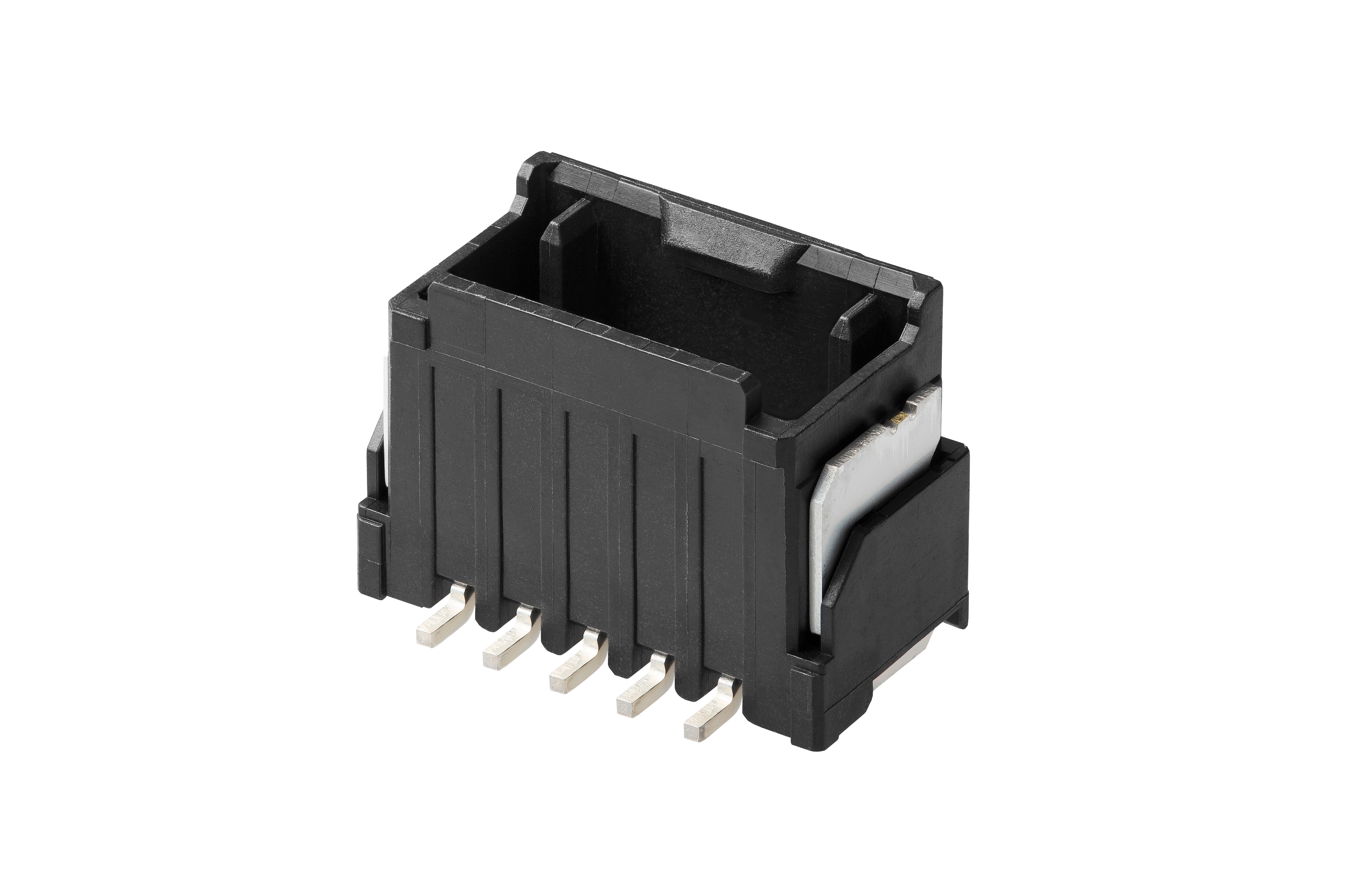 Molex Micro-One Series Vertical Surface PCB Header, 5 Contact(s), 2 mm Pitch, 1 Row, Shrouded