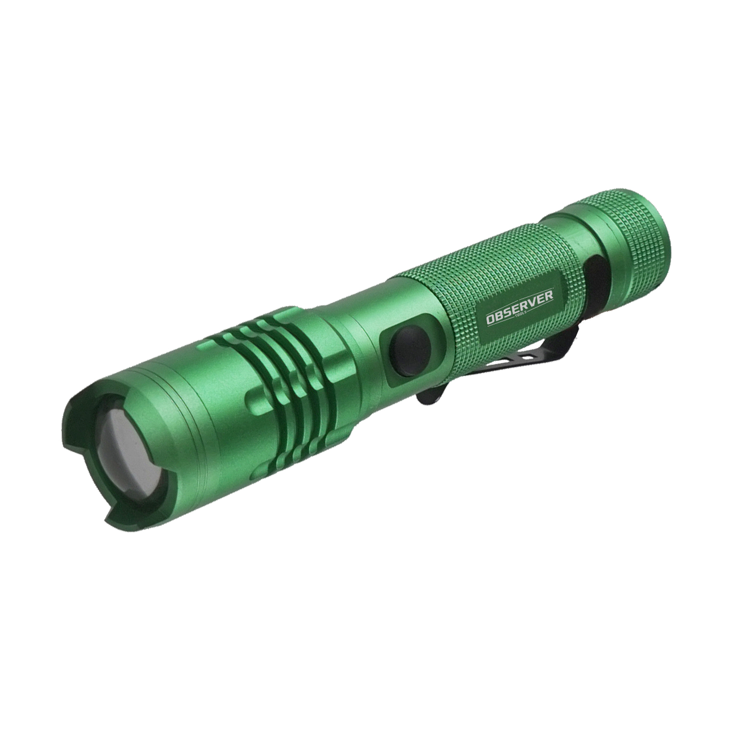 Observer Tools LED Torch Green - Rechargeable 1200 lm, 174 mm