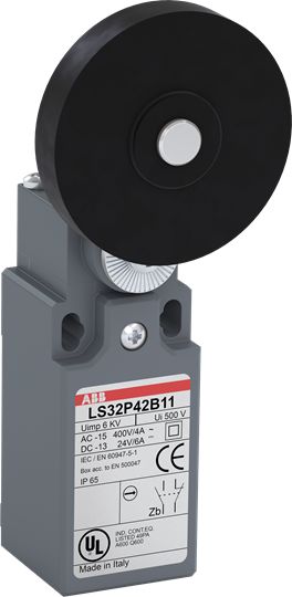 ABB Roller Lever Limit Switch, 1NO/1NC, IP65, Fibreglass Plastic Housing, 400V ac ac Max