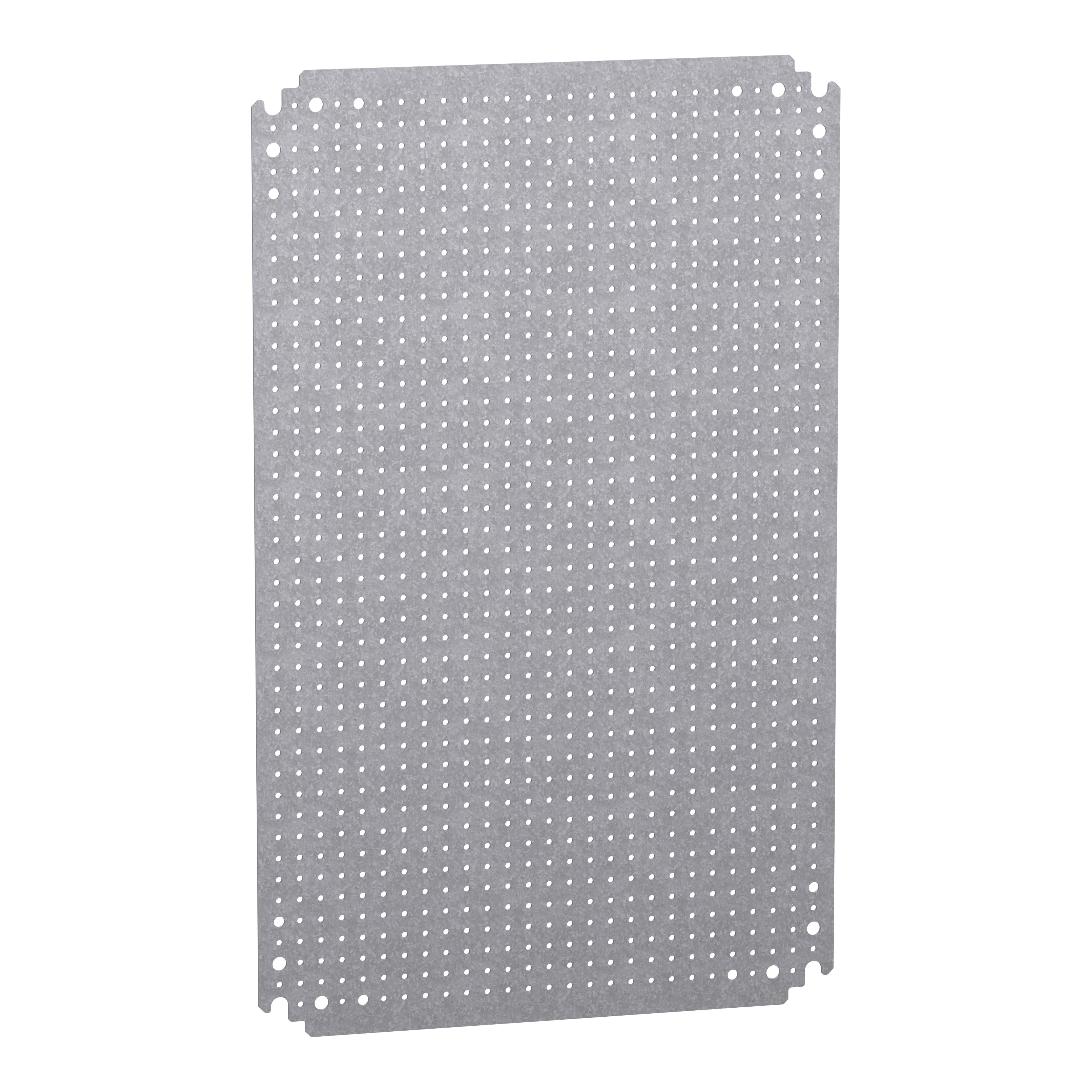 Schneider Electric PanelSeT Series Perforated Mounting Plate, 550mm H, 365mm W for Use with Spacial CRN, Spacial S3D,