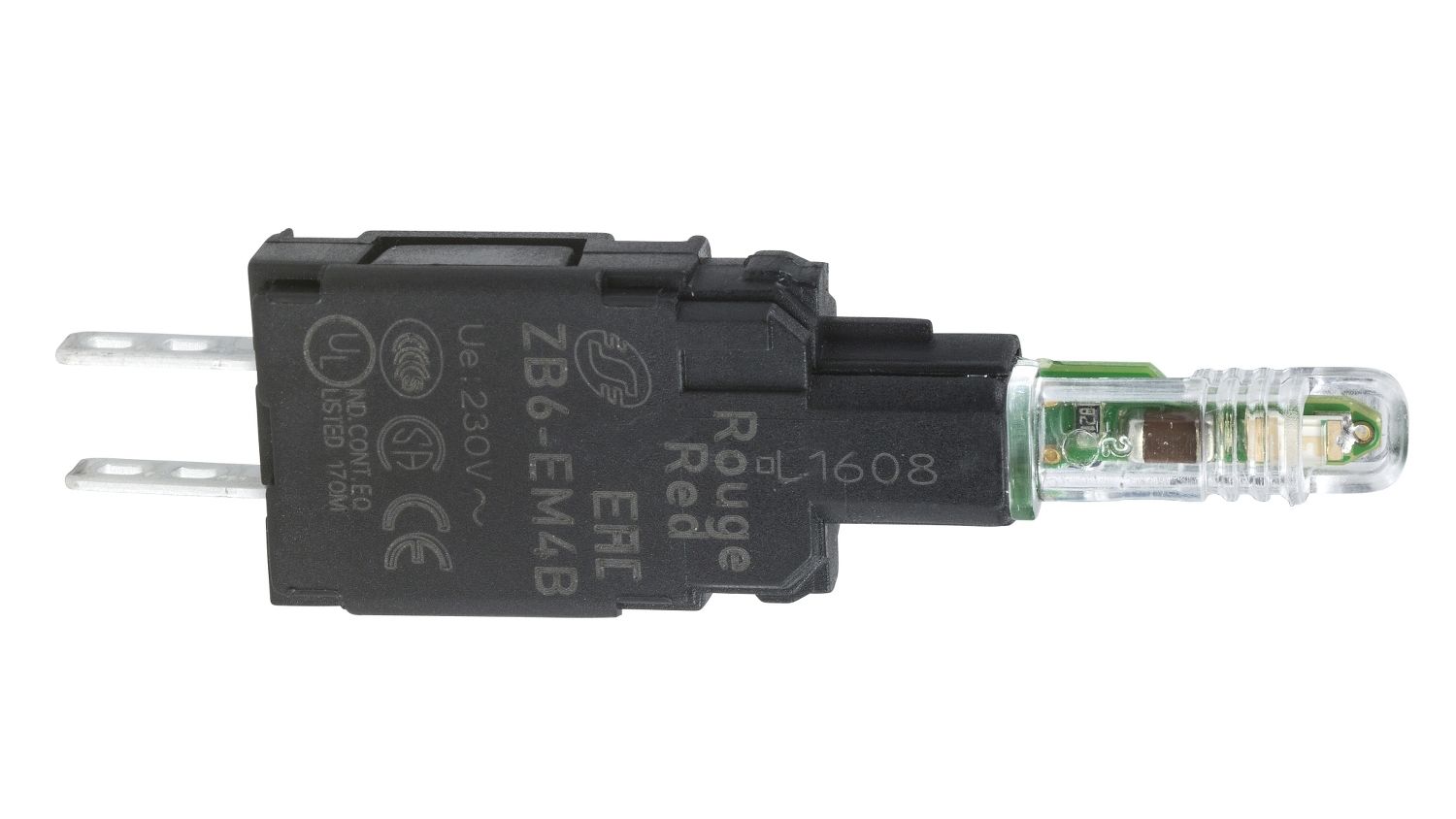 Schneider Electric Harmony XB6 Series Light Block, 230/240V ac/dc, Red Light