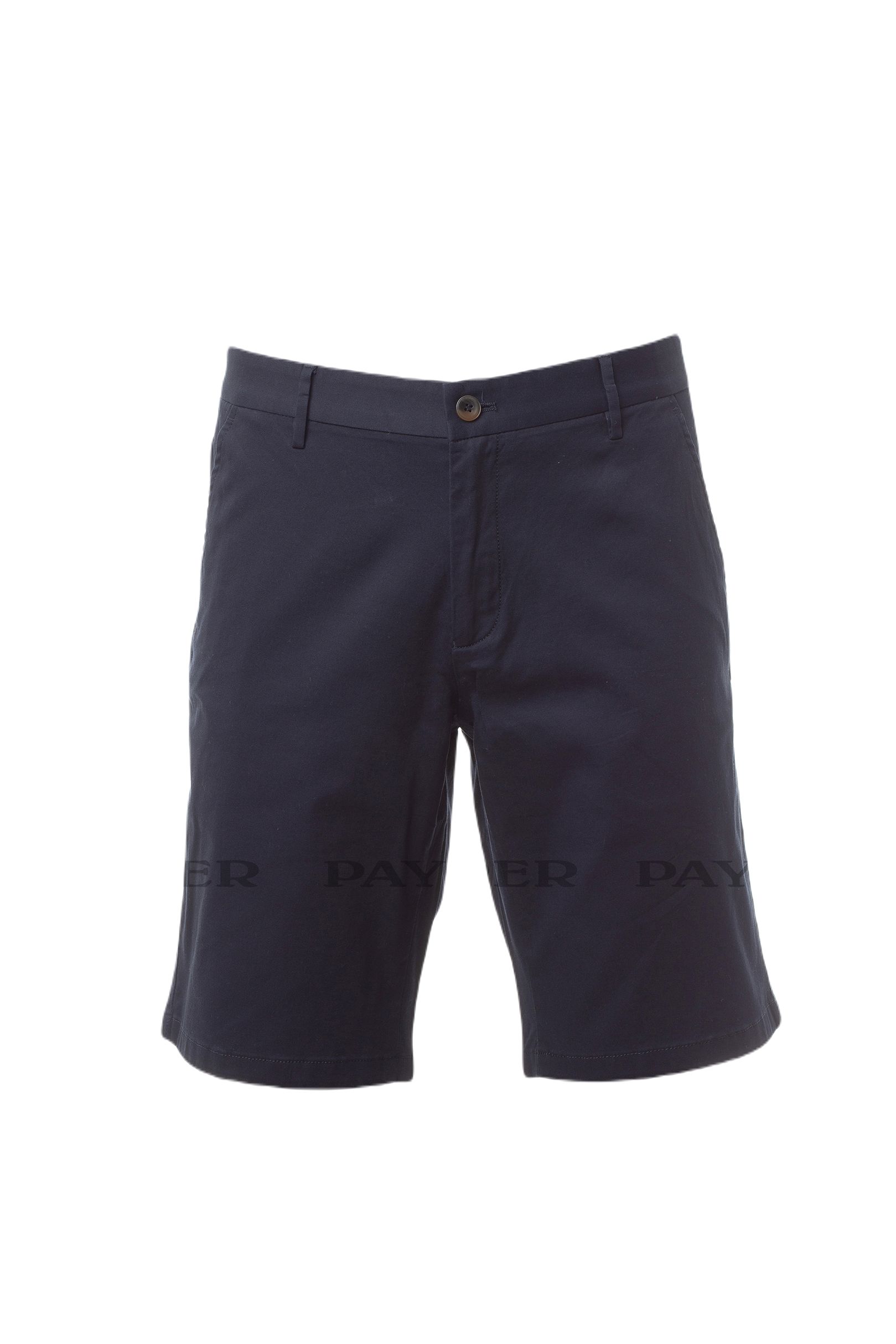 Payperwear CLASSY SHORTS Navy Blue 2% Elastane, 98% Cotton Work shorts, 32in