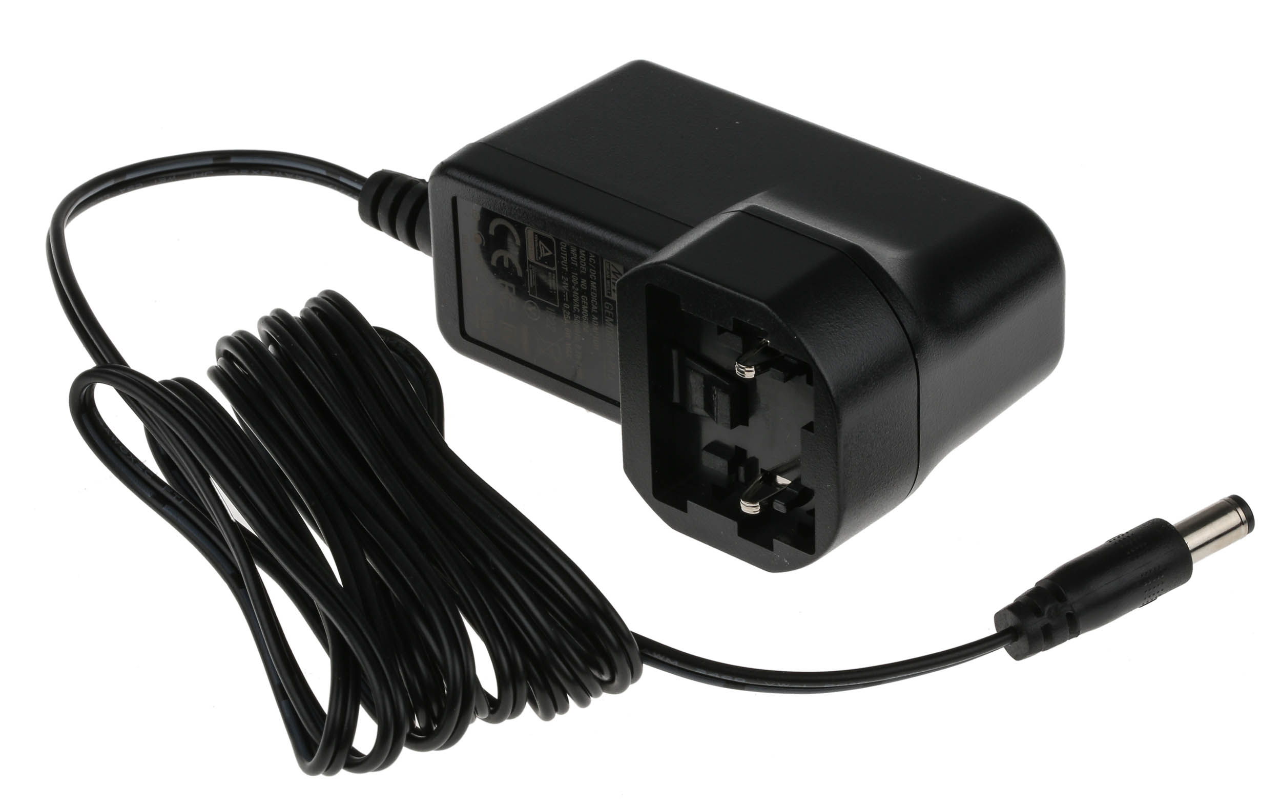 MEAN WELL 6W Plug-In AC/DC Adapter 24V dc Output, 250mA Output