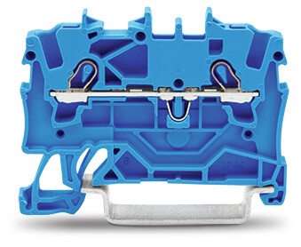 WAGO 2001-1204 TOPJOB S, 2001 Series Blue, 1.5mm², Single-Level, Push-In Cage Clamp Termination, ATEX, IECEx