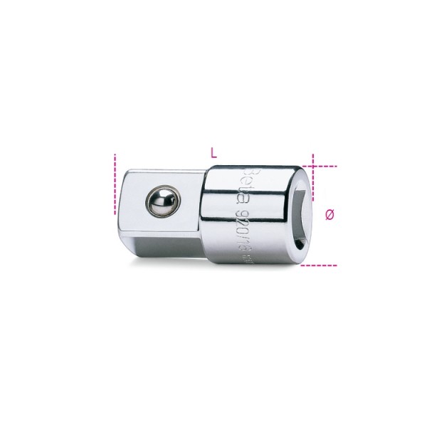 BETA 3/4 mm Square Socket Adapter, 46 mm Overall