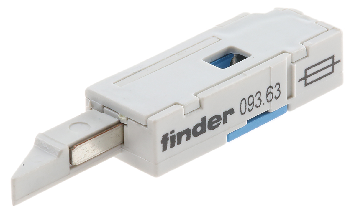 Finder 6A Rail Mount Fuse Holder for 5 x 20mm Fuse, 1P, 250V ac