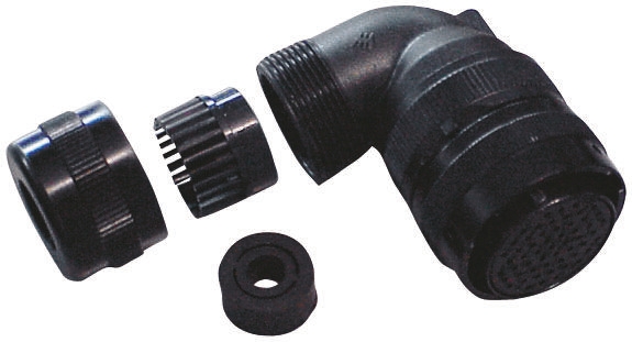 Glenair, Copper Alloy Right Angle 19 Way Cable Mount MIL Spec Circular Connector Plug, Socket Contacts,Shell Size 14,