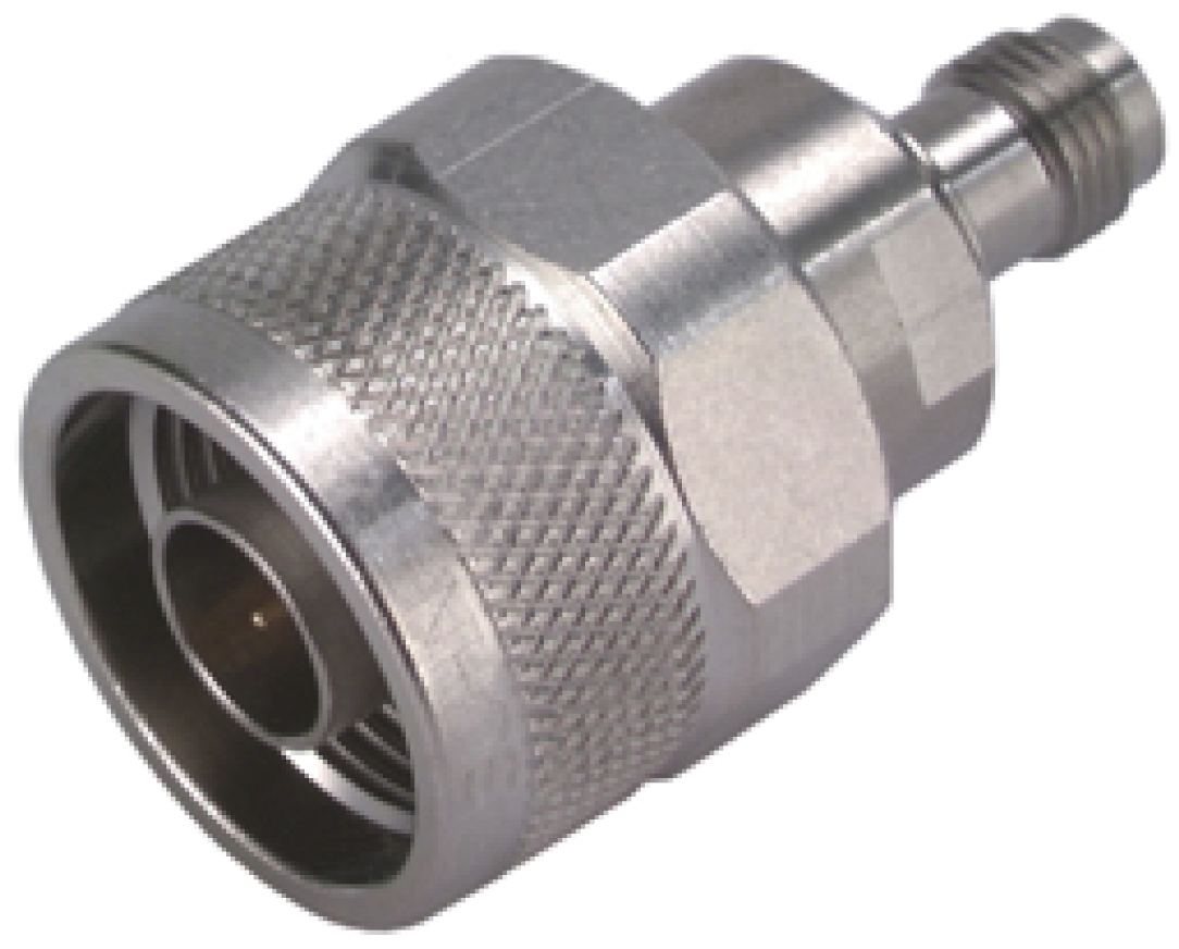 Huber+Suhner Straight 50Ω RF Adapter N Plug to PC2.4 Socket 18GHz