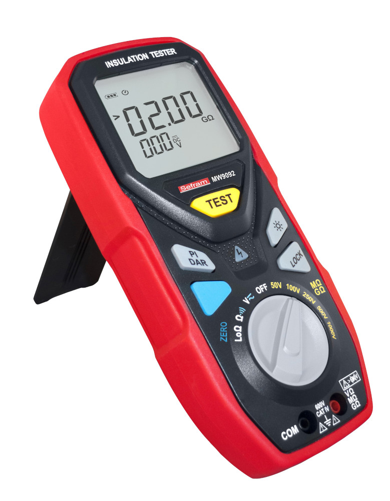 Sefram MW9092 Insulation & Continuity Tester, 50V Min, 1000V Max, 20GΩ Max, CAT IV