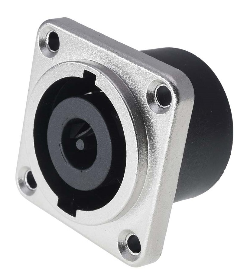 RS PRO Panel Mount Loudspeaker Connector Plug, 8 Way, 30ABlack, Silver, Solder Termination