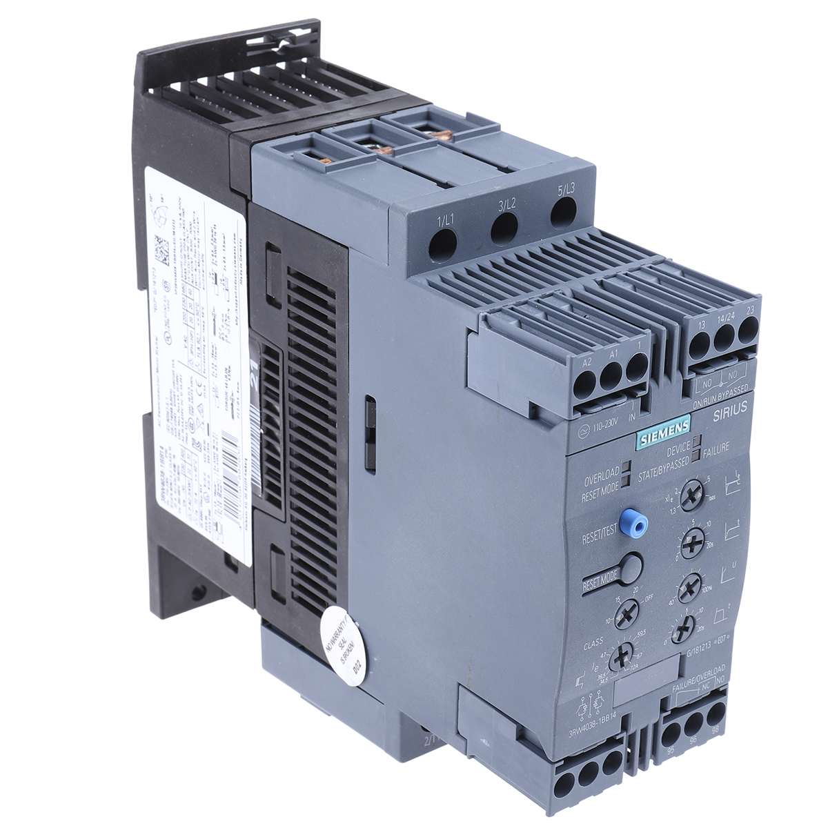 Siemens SIRIUS 3RW Soft Starter, , 37 kW, 480 V ac, 3 Phase