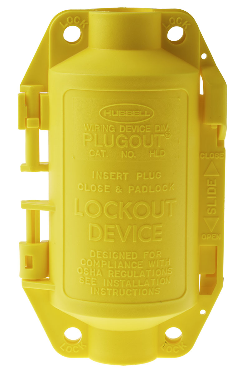 Brady Yellow 4-Lock Polypropylene Electrical Plug Lockouts, 9.40mm Shackle