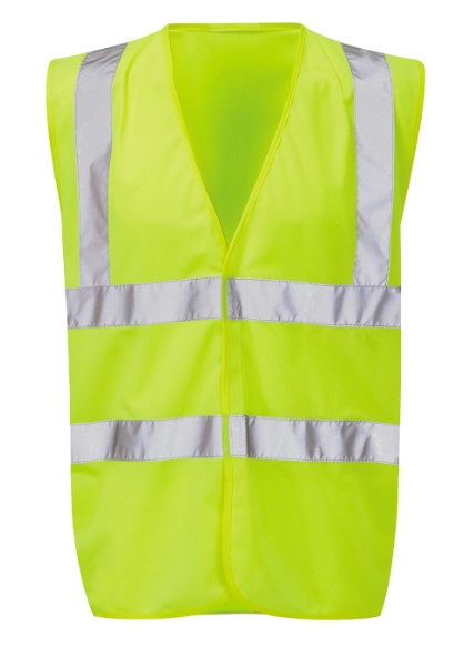 Orbit International Yellow Waterproof Hi Vis Vest, XXL