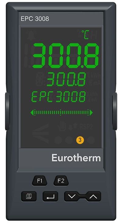Eurotherm EPC3008 Panel Mount PID Controller, 48 x 96mm 1 Input 1 Relay, 100 → 230 V ac Supply Voltage 1 x 24 Segment