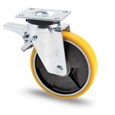 RS PRO Swivel Castor Wheel, 800kg Capacity, 200mm Wheel
