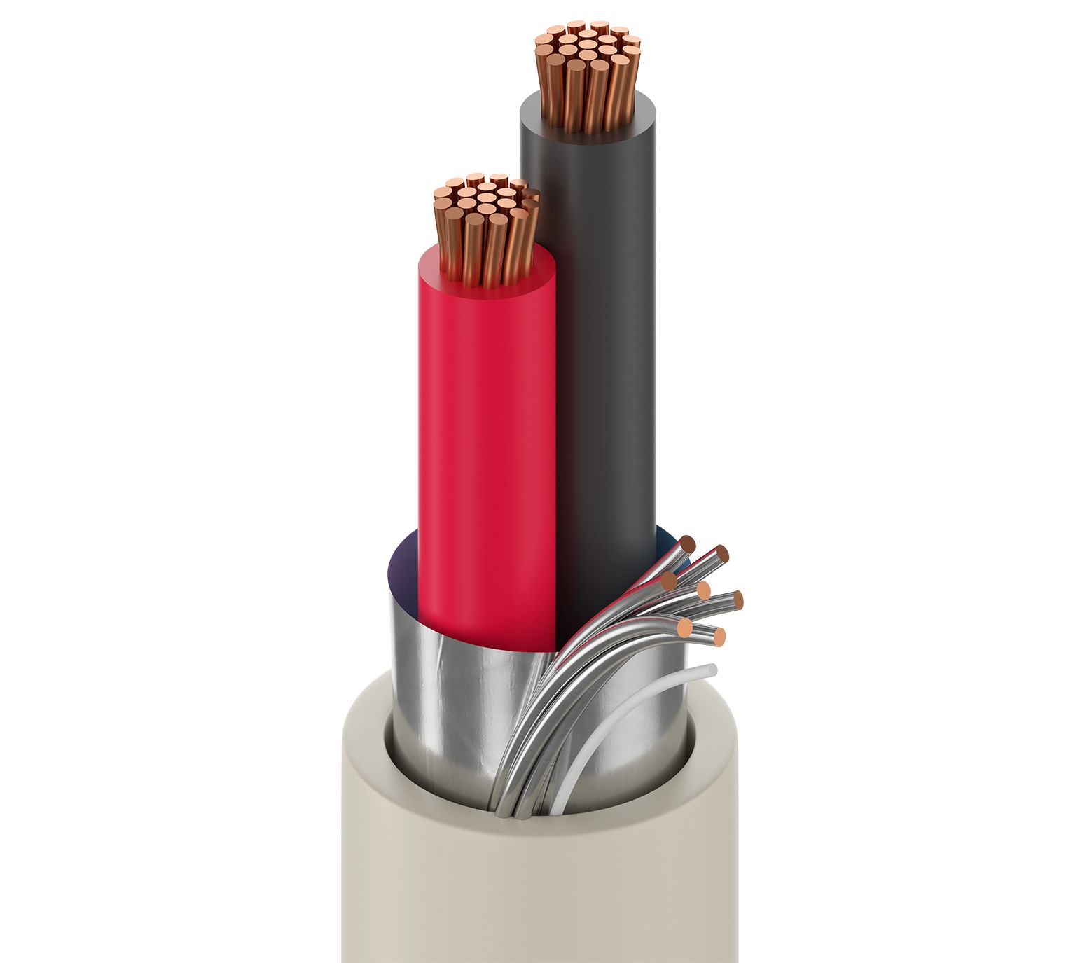 Belden 4200FE Control Cable, 2 Cores, 1.31 mm² 16 AWG, Screened, 100 m, Grey Polypropylene Sheath