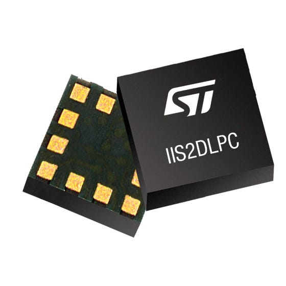 STMicroelectronics 3-Axis Surface Sensor 1.6 V 3.6 V, SPI, I2C, LGA12, 12-Pin