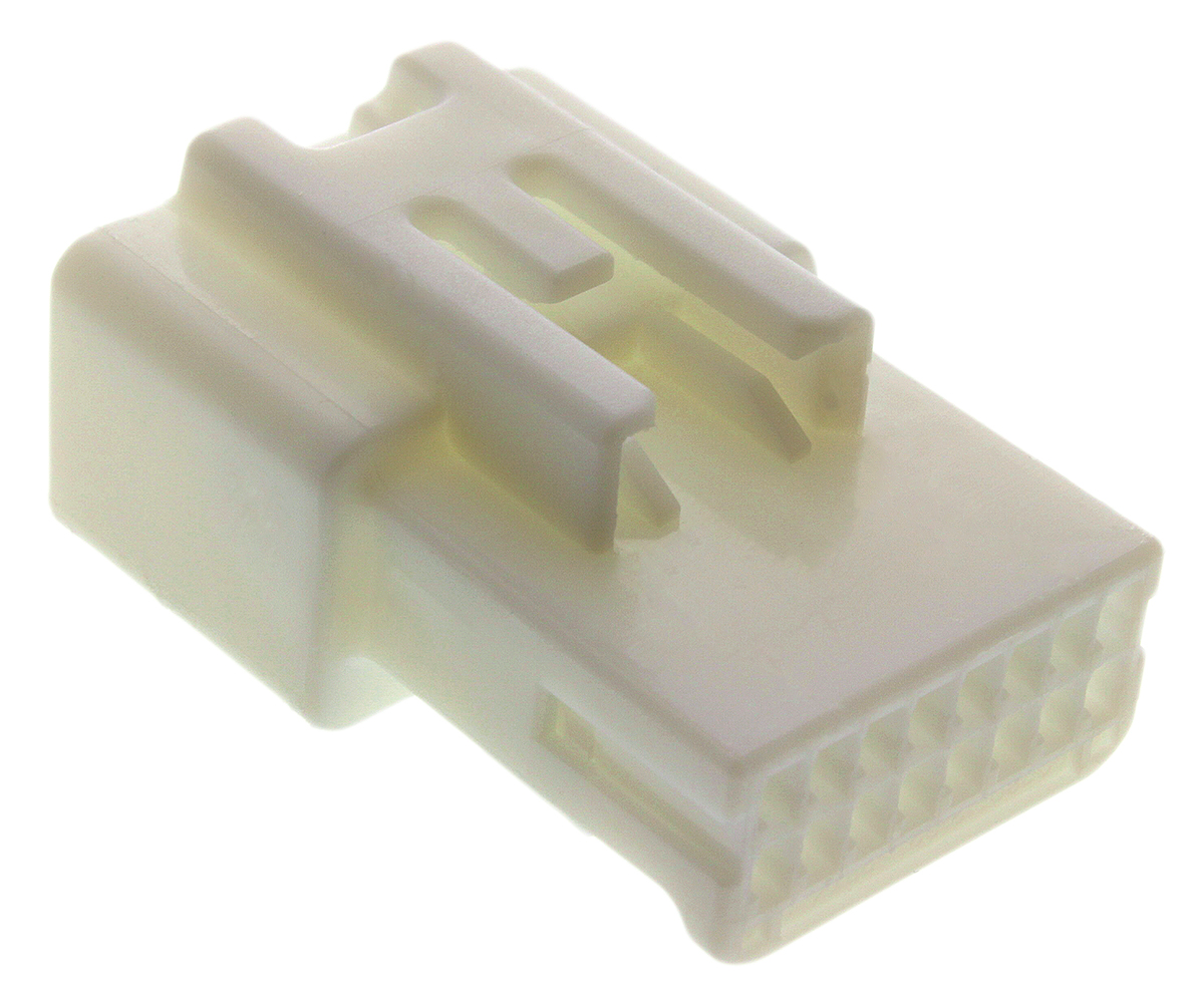 TE Connectivity, TH 025 Automotive Connector Socket Natural Cable Mount 16 Way 1376106-1