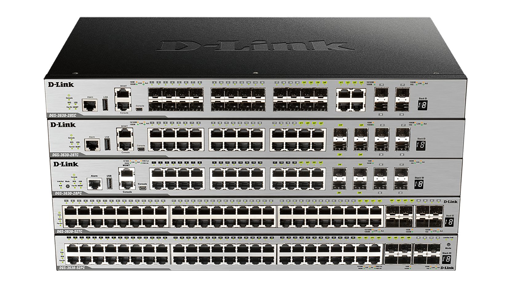 D-Link 52-Port Layer 3 Stackable Managed Switch with 10G Uplinks, Managed 52 Port Managed Switch