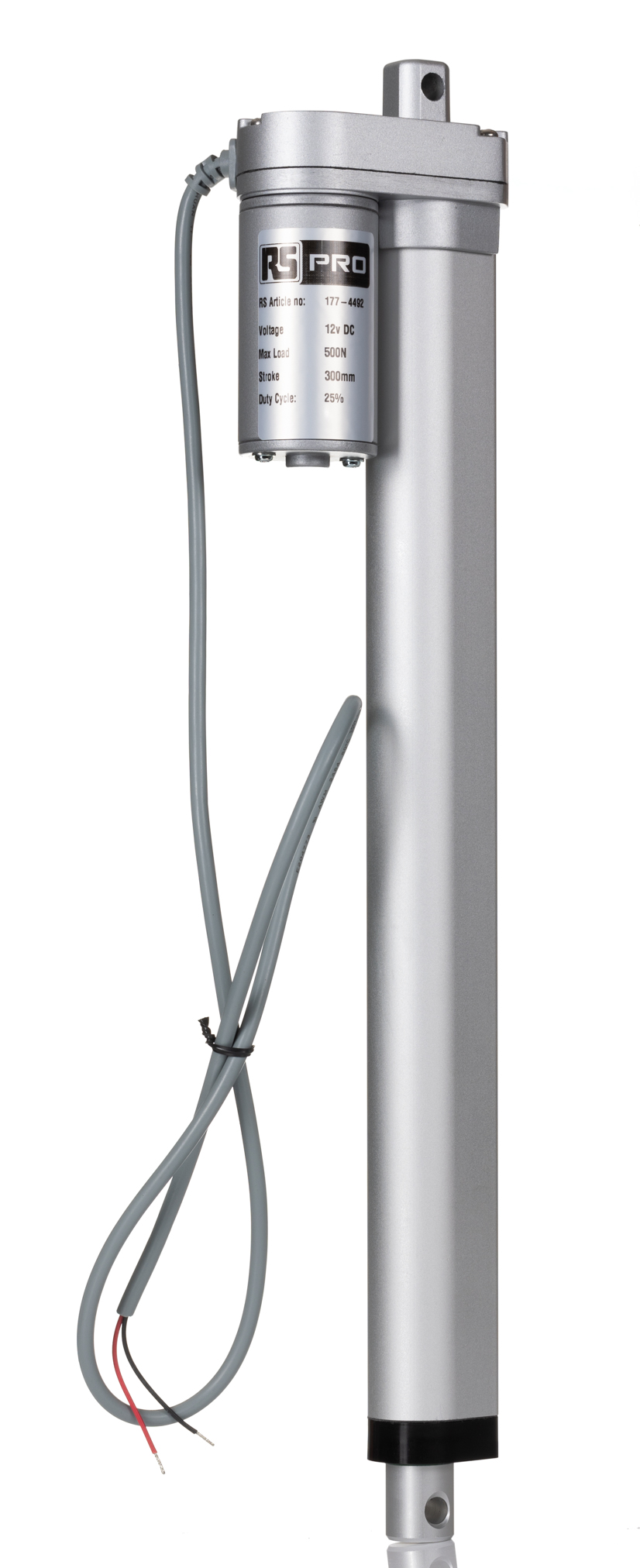 RS PRO Micro Linear Actuator, 300mm, 12V dc, 500N, 14.6mm/s