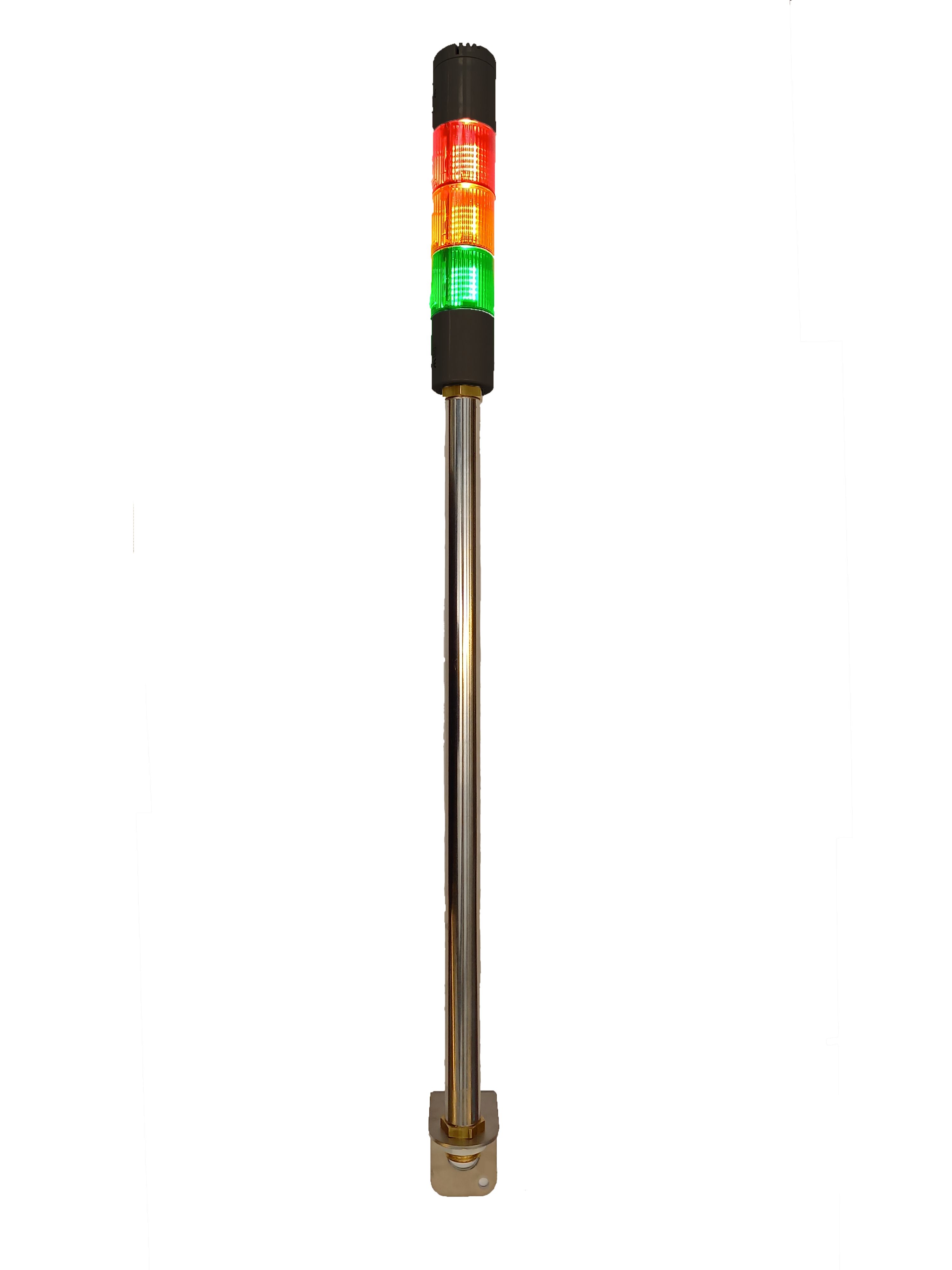 RS PRO Red/Green/Amber Buzzer Signal Tower, 3 Lights, 24 V ac/dc, Screw Mount