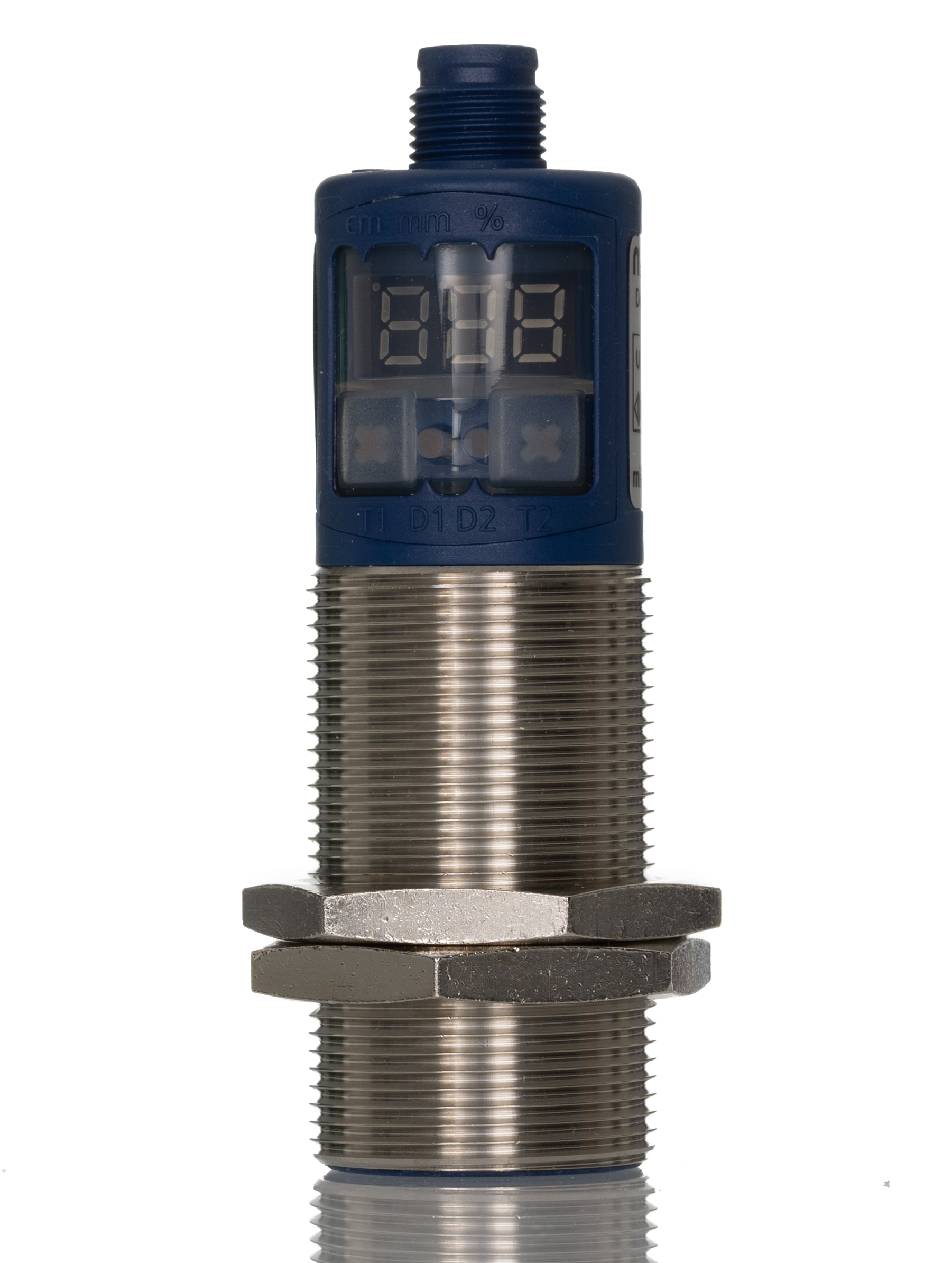 Microsonic Ultrasonic Threaded Barrel Proximity Sensor, M30, 600 mm Detection, PNP NO/NC, 9 → 30 V dc