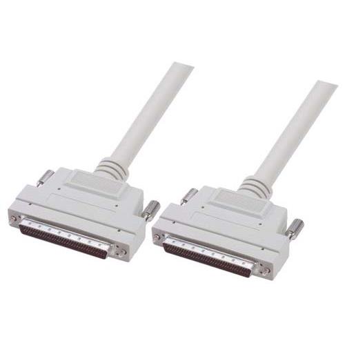 L-Com HPDB68 to Male HPDB68 Parallel Cable, 2m, White Sheath