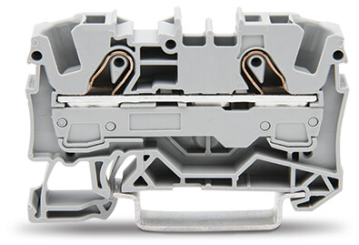 WAGO 2006-1201 TOPJOB S, 2006 Series Grey, 6mm², Single-Level, Push-In Cage Clamp Termination, ATEX, IECEx