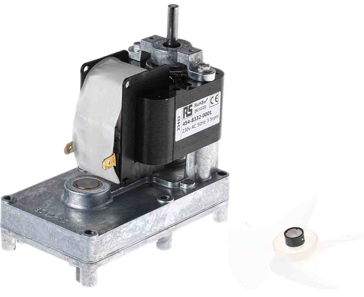 Mellor Electric Shaded Pole Geared AC Geared Motor, 59 W, 230 V