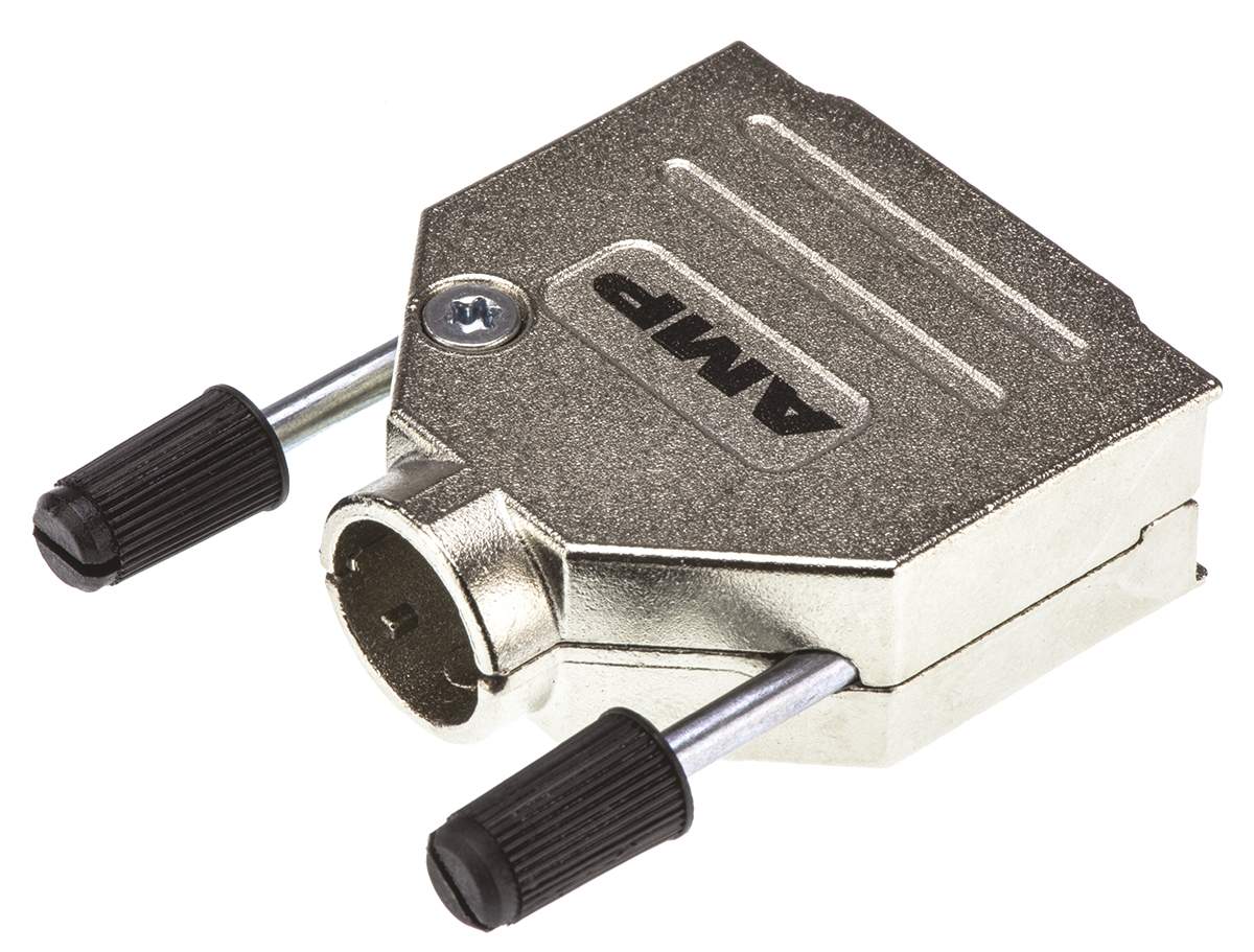 TE Connectivity ADK Series Zinc D Sub Backshell, 15 Way, Strain Relief