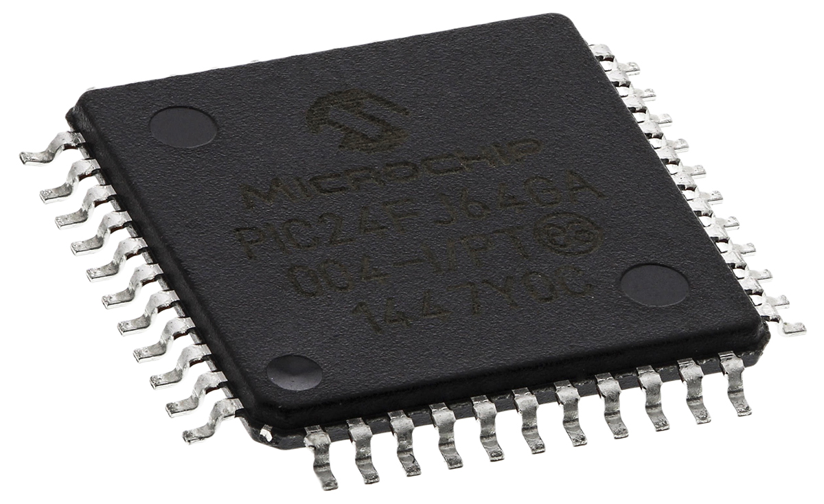 Microchip, 16 bit PIC, PIC24FJ Microcontroller, 32 MHz, 64kB FLASH, 44-Pin TQFP