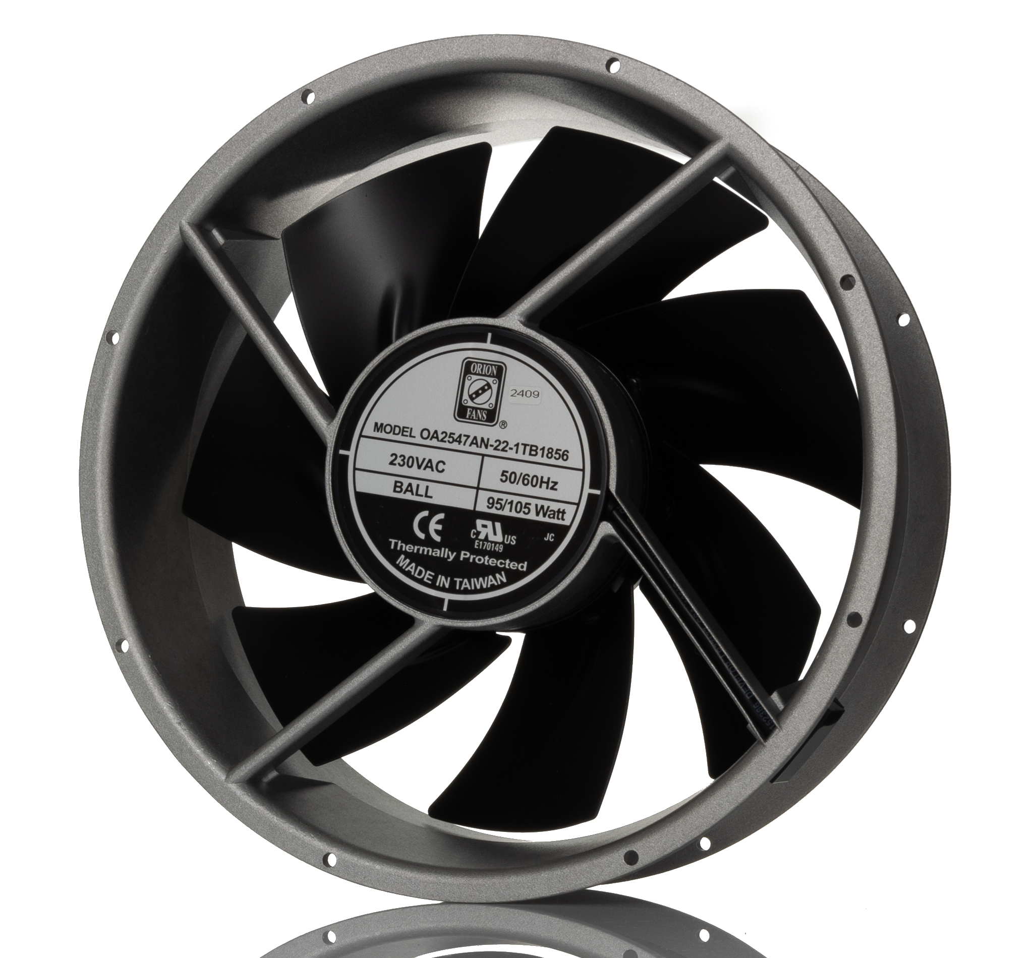 RS PRO Axial Fan, 230 V ac, AC Operation, 1699m³/h, 105W, IP56, 254 x 254 x 89mm
