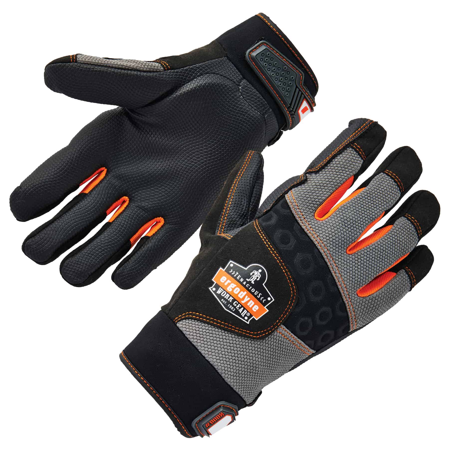 Ergodyne ProFlex Black Nylon Neoprene Work Gloves, Size 2XL