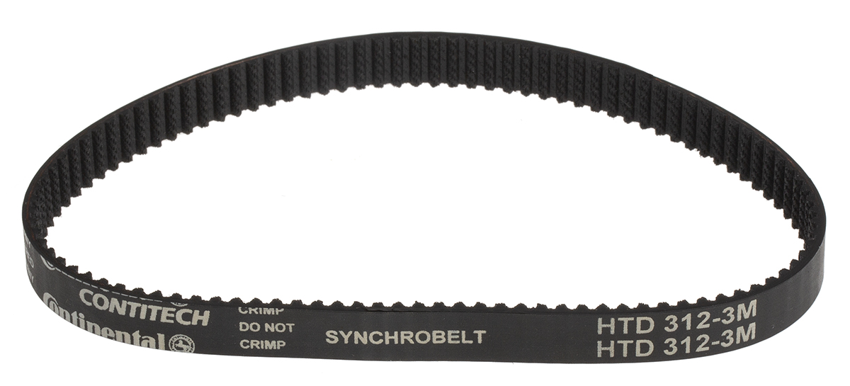 Contitech HTD 312-3M-09 Timing Belt, 104 Teeth, 312mm Length, 9mm Width