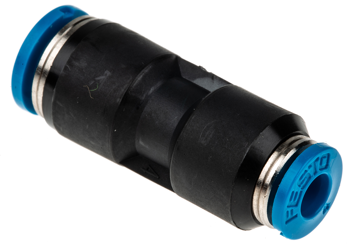 Festo QS Series Reducer Nipple, Push In 6 mm to Push In 4 mm, Tube-to-Tube Connection Style, 153037