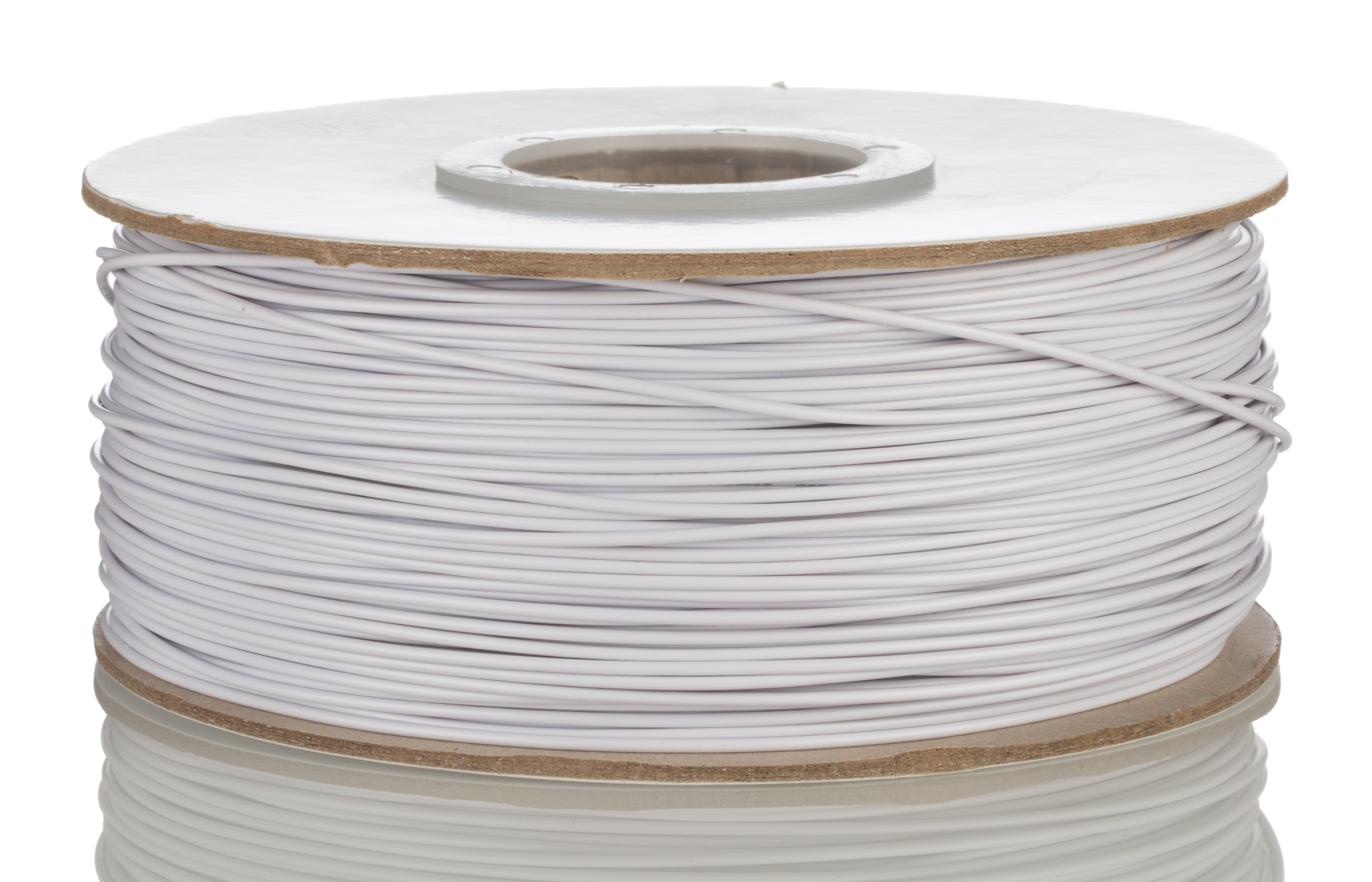 RS PRO White 0.51mm² Hook Up Wire, 20 AWG, 10/0.25mm, 305m, PVC Insulation