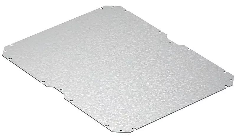 Spelsberg Steel Mounting Plate, 2mm H, 350mm W, 450mm L for Use with GEOS-L 3040-18/-22 Empty Enclosure